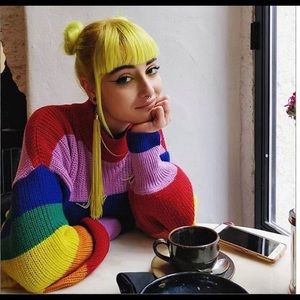 ISO - Monki Rainbow Sweater in Size M or L